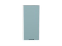 Шкаф верхний торцевой Флэт Белый, Grey-green In 2S, 920 В*Ш*Г 920*300*306, фасад ЛДСП  Grey-green In 2S, корпус  Белый ms2510VVT_56925