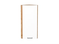 Шкаф верхний торцевой Флэт Дуб Вотан, White In 2S, 920 В*Ш*Г 920*300*306, фасад ЛДСП  White In 2S, корпус  Дуб Вотан ms2510VVT_62336