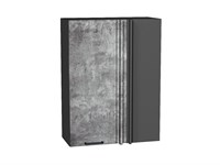 Шкаф верхний прямой угловой Флэт Graphite, Temple Stone 2S, 920 В*Ш*Г 920*700*345, фасад ЛДСП  Temple Stone 2S, корпус  Graphite ms2510VVT_60285