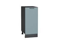 Шкаф нижний с 1-ой дверцей Флэт Graphite, Grey-green In 2S, 350 В*Ш*Г 816*350*478, фасад ЛДСП  Grey-green In 2S, корпус  Graphite ms2510VVT_65185