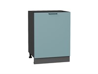 Шкаф нижний с 1-ой дверцей Флэт Graphite, Grey-green In 2S, 600 В*Ш*Г 816*600*478, фасад ЛДСП  Grey-green In 2S, корпус  Graphite ms2510VVT_56949