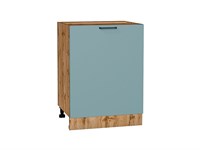 Шкаф нижний с 1-ой дверцей Флэт Дуб Вотан, Grey-green In 2S, 600 В*Ш*Г 816*600*478, фасад ЛДСП  Grey-green In 2S, корпус  Дуб Вотан ms2510VVT_62545