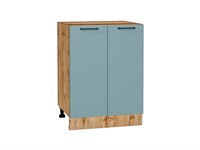 Шкаф нижний с 2-мя дверцами Флэт Дуб Вотан, Grey-green In 2S, 600 В*Ш*Г 816*600*478, фасад ЛДСП  Grey-green In 2S, корпус  Дуб Вотан ms2510VVT_62568