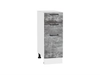 Шкаф нижний с 3-мя ящиками Флэт Белый, Temple Stone 2S, 300 В*Ш*Г 816*300*478, фасад ЛДСП  Temple Stone 2S, корпус  Белый ms2510VVT_52738
