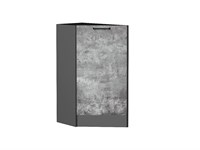 Шкаф нижний торцевой Флэт Graphite, Temple Stone 2S В*Ш*Г 816*296*552, фасад ЛДСП  Temple Stone 2S, корпус  Graphite ms2510VVT_52751