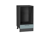 Шкаф нижний под духовку Флэт Graphite, Grey-green In 2S, 450 В*Ш*Г 816*450*476, фасад ЛДСП  Grey-green In 2S, корпус  Graphite ms2510VVT_67105