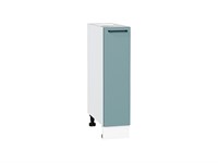 Шкаф нижний бутылочница Флэт Белый, Grey-green In 2S, 200 В*Ш*Г 816*200*478, фасад ЛДСП  Grey-green In 2S, корпус  Белый ms2510VVT_56894