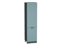 Шкаф пенал с 2-мя дверцами Флэт Graphite, Grey-green In 2S, 2340, 600 В*Ш*Г 2336*600*574, фасад ЛДСП  Grey-green In 2S, корпус  Graphite ms2510VVT_56987