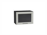Шкаф верхний горизонтальный остекленный Сканди Graphite, Cappuccino Softwood, 500 В*Ш*Г 358*500*320, фасад МДФ/Стекло  Cappuccino Softwood, корпус  Graphite ms2510VVT_41266