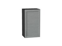 Шкаф верхний с 1-ой дверцей Сканди Graphite, Grey Softwood, 720, 400 В*Ш*Г 716*400*320, фасад МДФ  Grey Softwood, корпус  Graphite ms2510VVT_41328