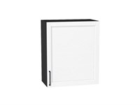 Шкаф верхний с 1-ой дверцей Сканди Graphite, White Silkwood, 720, 600 В*Ш*Г 716*600*320, фасад МДФ  White Silkwood, корпус  Graphite ms2510VVT_70185