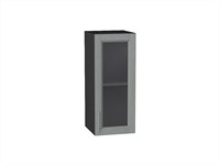 Шкаф верхний с 1-ой остекленной дверцей Сканди Graphite, Grey Softwood, 720, 300 В*Ш*Г 716*300*320, фасад МДФ/Стекло  Grey Softwood, корпус  Graphite ms2510VVT_41442