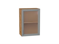 Шкаф верхний с 1-ой остекленной дверцей Сканди Дуб Вотан, Grey Softwood, 720, 500 В*Ш*Г 716*500*320, фасад МДФ/Стекло  Grey Softwood, корпус  Дуб Вотан ms2510VVT_62925