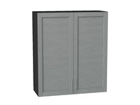 Шкаф верхний с 2-мя дверцами Сканди Graphite, Grey Softwood, 920, 800 В*Ш*Г 920*800*320, фасад МДФ  Grey Softwood, корпус  Graphite ms2510VVT_41623
