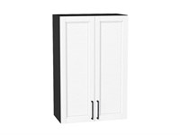 Шкаф верхний с 2-мя дверцами Сканди Graphite, White Silkwood, 920, 600 В*Ш*Г 920*600*320, фасад МДФ  White Silkwood, корпус  Graphite ms2510VVT_70214