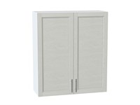 Шкаф верхний с 2-мя дверцами Сканди Белый, Cappuccino Softwood, 920, 800 В*Ш*Г 920*800*320, фасад МДФ  Cappuccino Softwood, корпус  Белый ms2510VVT_41618
