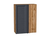 Шкаф верхний прямой угловой Сканди Дуб Вотан, Graphite Softwood, 920 В*Ш*Г 920*700*345, фасад МДФ  Graphite Softwood, корпус  Дуб Вотан ms2510VVT_62869