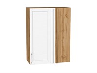 Шкаф верхний прямой угловой Сканди Дуб Вотан, White Silkwood, 920 В*Ш*Г 920*700*345, фасад МДФ  White Silkwood, корпус  Дуб Вотан ms2510VVT_70165
