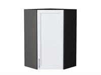 Шкаф верхний угловой Сканди Graphite, White Softwood, 920 В*Ш*Г 920*600*600, фасад МДФ  White Softwood, корпус  Graphite ms2510VVT_56228