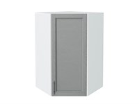 Шкаф верхний угловой Сканди Белый, Grey Softwood, 920 В*Ш*Г 920*600*600, фасад МДФ  Grey Softwood, корпус  Белый ms2510VVT_41694