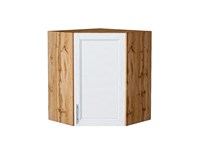 Шкаф верхний угловой Сканди Дуб Вотан, White Softwood, 720 В*Ш*Г 716*600*600, фасад МДФ  White Softwood, корпус  Дуб Вотан ms2510VVT_62974