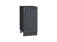 Шкаф нижний с 1-ой дверцей Сканди Graphite, Graphite Softwood, 400 В*Ш*Г 816*400*480, фасад МДФ  Graphite Softwood, корпус  Graphite ms2510VVT_41815