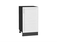 Шкаф нижний с 1-ой дверцей Сканди Graphite, White Softwood, 450 В*Ш*Г 816*450*480, фасад МДФ  White Softwood, корпус  Graphite ms2510VVT_56271