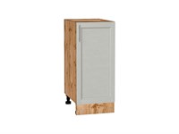Шкаф нижний с 1-ой дверцей Сканди Дуб Вотан, Cappuccino Softwood, 350 В*Ш*Г 816*350*480, фасад МДФ  Cappuccino Softwood, корпус  Дуб Вотан ms2510VVT_65220