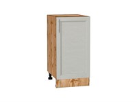 Шкаф нижний с 1-ой дверцей Сканди Дуб Вотан, Cappuccino Softwood, 400 В*Ш*Г 816*400*480, фасад МДФ  Cappuccino Softwood, корпус  Дуб Вотан ms2510VVT_63014