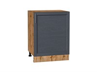 Шкаф нижний с 1-ой дверцей Сканди Дуб Вотан, Graphite Softwood, 600 В*Ш*Г 816*600*480, фасад МДФ  Graphite Softwood, корпус  Дуб Вотан ms2510VVT_63025