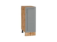 Шкаф нижний с 1-ой дверцей Сканди Дуб Вотан, Grey Softwood, 300 В*Ш*Г 816*300*480, фасад МДФ  Grey Softwood, корпус  Дуб Вотан ms2510VVT_63008