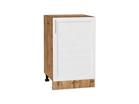 Шкаф нижний с 1-ой дверцей Сканди Дуб Вотан, White Softwood, 500 В*Ш*Г 816*500*480, фасад МДФ  White Softwood, корпус  Дуб Вотан ms2510VVT_63012