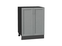 Шкаф нижний с 2-мя дверцами Сканди Graphite, Grey Softwood, 600 В*Ш*Г 816*600*480, фасад МДФ  Grey Softwood, корпус  Graphite ms2510VVT_41949