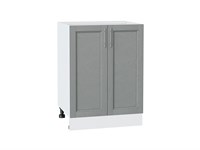 Шкаф нижний с 2-мя дверцами Сканди Белый, Grey Softwood, 600 В*Ш*Г 816*600*480, фасад МДФ  Grey Softwood, корпус  Белый ms2510VVT_41948