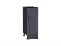 Шкаф нижний с 1-ой дверцей и ящиком Сканди Graphite, Graphite Softwood, 300 В*Ш*Г 816*300*480, фасад МДФ  Graphite Softwood, корпус  Graphite ms2510VVT_41859