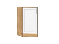Шкаф нижний торцевой Сканди Дуб Вотан, White Silkwood В*Ш*Г 816*296*554, фасад МДФ  White Silkwood, корпус  Дуб Вотан ms2510VVT_70319