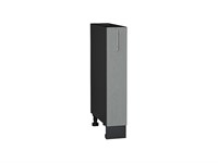 Шкаф нижний бутылочница Сканди Graphite, Grey Softwood, 150 В*Ш*Г 816*150*480, фасад МДФ  Grey Softwood, корпус  Graphite ms2510VVT_41795