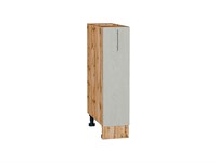 Шкаф нижний бутылочница Сканди Дуб Вотан, Cappuccino Softwood, 200 В*Ш*Г 816*200*480, фасад МДФ  Cappuccino Softwood, корпус  Дуб Вотан ms2510VVT_62985