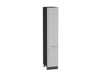 Шкаф пенал с 2-мя дверцами Сканди Graphite, Cappuccino Softwood, 2140, 400 В*Ш*Г 2132*400*576, фасад МДФ  Cappuccino Softwood, корпус  Graphite ms2510VVT_42055