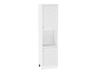 Шкаф пенал с 2-мя дверцами под технику Сканди Белый, White Softwood, 2340 В*Ш*Г 2336*600*576, фасад МДФ  White Softwood, корпус  Белый ms2510VVT_56283