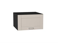 Шкаф верхний горизонтальный глубокий Лофт Graphite, Cream Silk, 600 В*Ш*Г 358*600*576, фасад МДФ  Cream Silk, корпус  Graphite ms2510VVT_71399