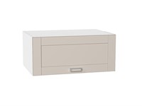Шкаф верхний горизонтальный глубокий Лофт Белый, Cream Silk, 800 В*Ш*Г 358*800*576, фасад МДФ  Cream Silk, корпус  Белый ms2510VVT_71394