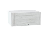 Шкаф верхний горизонтальный глубокий Лофт Белый, Nordic Oak, 800 В*Ш*Г 358*800*576, фасад МДФ  Nordic Oak, корпус  Белый ms2510VVT_45190