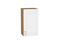 Шкаф верхний с 1-ой дверцей Лофт Дуб Вотан, White Silk, 720, 400 В*Ш*Г 716*400*320, фасад МДФ  White Silk, корпус  Дуб Вотан ms2510VVT_63161