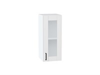Шкаф верхний с 1-ой остекленной дверцей Лофт Белый, Super White, 720, 300 В*Ш*Г 716*300*320, фасад МДФ/Стекло  Super White, корпус  Белый ms2510VVT_55201