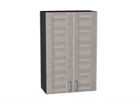 Шкаф верхний с 2-мя дверцами Лофт Graphite, Cappuccino Veralinga, 920, 600 В*Ш*Г 920*600*320, фасад МДФ  Cappuccino Veralinga, корпус  Graphite ms2510VVT_40330