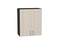 Шкаф верхний с 2-мя дверцами Лофт Graphite, Cream Silk, 720, 600 В*Ш*Г 716*600*320, фасад МДФ  Cream Silk, корпус  Graphite ms2510VVT_71466