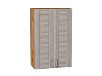 Шкаф верхний с 2-мя дверцами Лофт Дуб Вотан, Cappuccino Veralinga, 920, 600 В*Ш*Г 920*600*320, фасад МДФ  Cappuccino Veralinga, корпус  Дуб Вотан ms2510VVT_63235