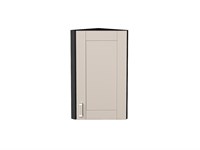 Шкаф верхний торцевой Лофт Graphite, Cream Silk, 720 В*Ш*Г 716*300*306, фасад МДФ  Cream Silk, корпус  Graphite ms2510VVT_71516