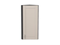 Шкаф верхний торцевой Лофт Graphite, Cream Silk, 920 В*Ш*Г 920*300*306, фасад МДФ  Cream Silk, корпус  Graphite ms2510VVT_71517